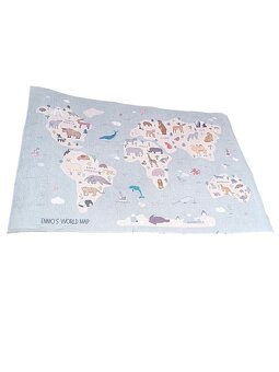 Koberec do dětského pokoje (mapa světa) 120x180 cm - 3