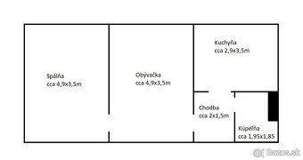 Terasa- 2 izbový byt za DOBRÚ CENU - 3