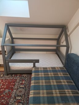 Detská Montessori postieľka s matracom - 3