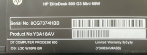 HP Elitedesk 800 G3 mini 65W - 3