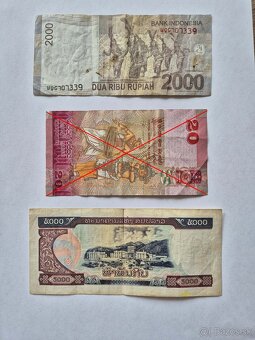 Predám bankovky Vietnam, Laos a Čína - 3