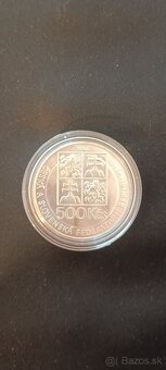 Strieborná minca Ján Amos Komenský 1992 500KČS - 3
