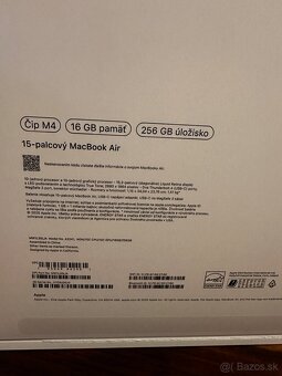 MacBook Air 15" M4 • SK verzia 2025 • TOP STAV + Magic Mous - 3