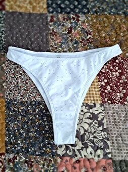 Plavky biele veľ. M - 3