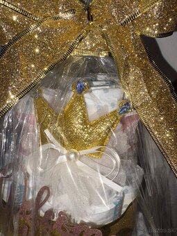 Plienková torta dievčatko golden - 3
