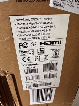 Predám IPS monitor ViewSonic XG2431 24" 240Hz FullHD HDR - 3