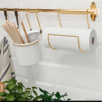 Nový kuchynský závesný set IKEA HULTARP – zlatý - 3