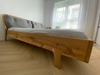 Manželska postel - masívne drevo - 3