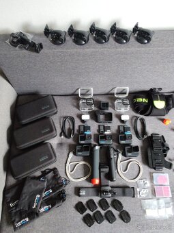 3 x kamera GoPro Hero Black + Príslušenstvo - 3