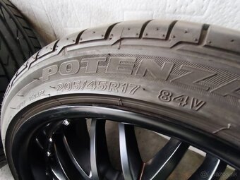 Alu disky 4x100 r17 letné pneumatiky 205/45 r17 7mm - 3