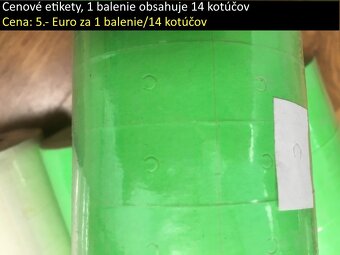 Cenové etikety 14 kotúčov za 5.- Euro - 3