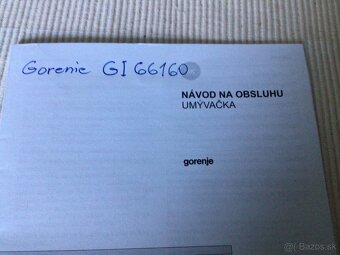 Umyvačka riadu zn: GORENIE - 3