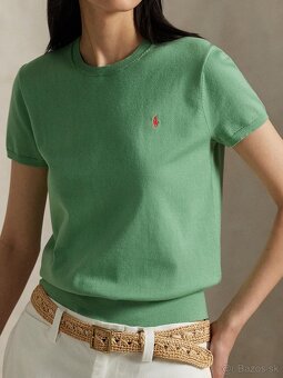 Polo Ralph Lauren Sveter vo farbe Svetlozelená - 3