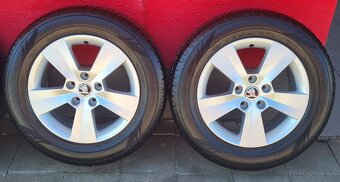 ŠKODA SUPERB 5x112 HLINÍKOVÉ DISKY S LETNÝMI PNEUMATIKAMI - 3