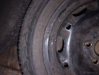 Predám 4ks R14 5x100 na plechu Goldline glw1 zimné - 3