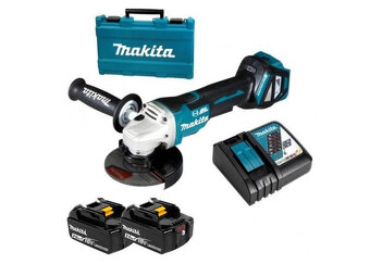 MAKITA AKU uhlová Bŕuska, NOVÁ,KUFOR 2x BAT. 3Ah - 3