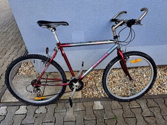 Bicykel Piranha, veľkosť kolies 26, červeno-sivý - 3