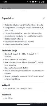 Aku príklepový vŕtací skrutkovač - 3
