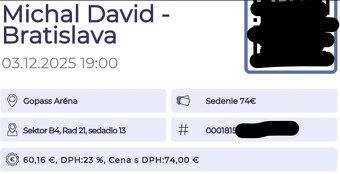 Michal David BA 3.Dec.2025 2 listky - 3