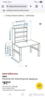Detský stôl so stoličkou IKEA - 3