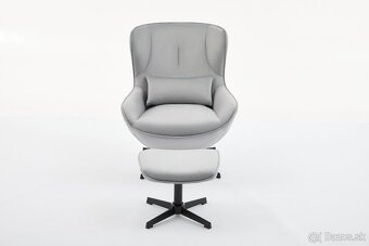 LOREN-360-stupňové otočné kreslo s podnožou - 3