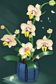 Orchidea, kompatiblná s Lego - 3