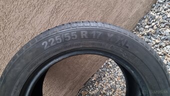 Predám letné pneumatiky Semperit 225/55 r17 Y XL,dot 4723. - 3