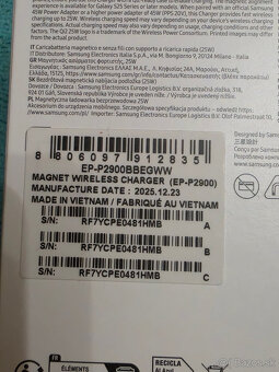 SAMSUNG 25W bezdrôtová nabíjačka NOVÁ - 3