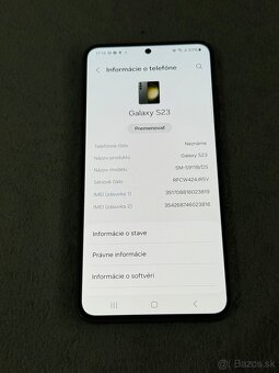 Predám Samsung Galaxy S23 8GB Rám 256GB Green bežne Známky - 3