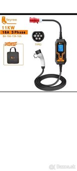 prenosny wallbox nabijacka elktromobilu ev charger 11kw - 3