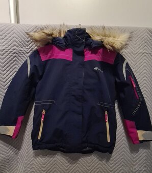 Dievčenská športová zimná bunda Skogstad, veľ. 116/122 - 3