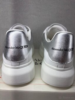 Alexander McQueen Sneakers Silver White - 3