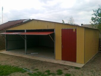 Plechová montovaná garáž 8×6 m – SERVIS LINE - 3