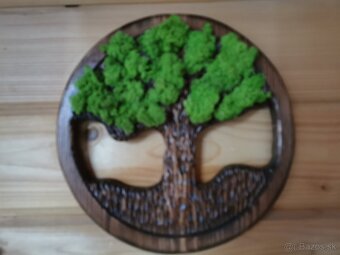 Rezbársky machový obraz strom života - 3