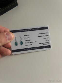 Revoni zlaté diamantové náušnice - 3