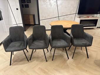 Čalúnené jedálenské stoličky 4ks - 3