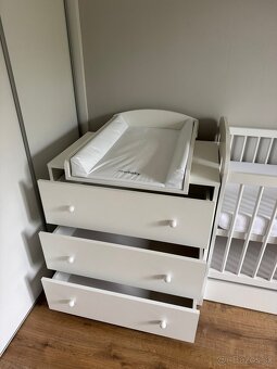 Detska postielka, prebalovaci pult a komoda - 3