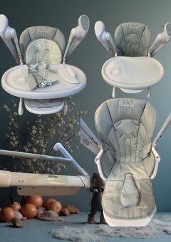 Predám Caretero Indigo 2v1 – hojdačka a jedálenská stoličkaO - 3