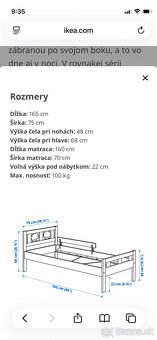 Detská postel IKEA Kritter 70x160 - 3