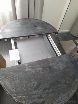Predam okruhly stol z masivu, 90cm priemer, rozkladaci - 3