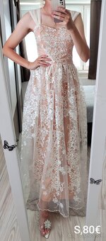 Svadobné šaty odtieň ecru - 3