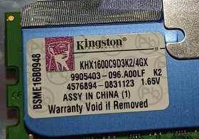 Kingston HyperX KHX1600C9D3K2/4GX 4GB (2x2GB) KIT DDR3 - 3