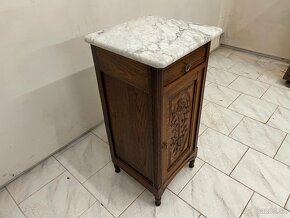 Starožitný stolek s mramorovou deskou - 3