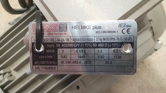 Kvalitný elektromotor zn.HELMKE 3kW/1440ot. - 3