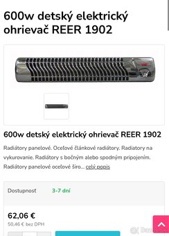 Ohrievač Reer - 3