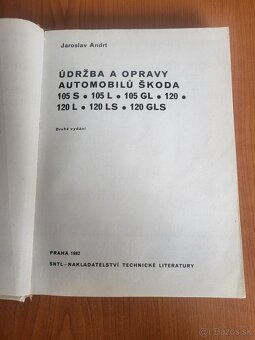 Údržba a opravy automobilu  ŠKODA 105S,105L,105GL120,120L,12 - 3