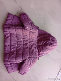 Bunda , vesta, kabát 9-12 mes dievča - 3