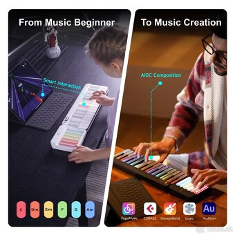 PopuPiano Smart Keyboard set + PopuBag – nové - 3