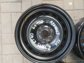 4x100 r15 plechové disky - 3