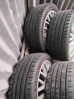 4ks alu disky orig. Škoda 5x100 r16 pneu 205/45 r16 5mm - 3